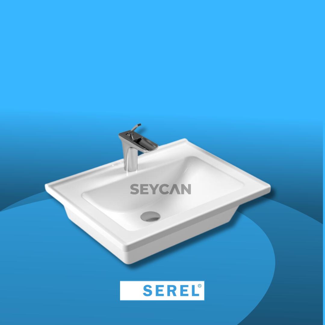 Serel Star 60 cm Etajerli Lavabo 3001TXS110H